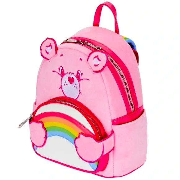 Pink Loungefly Care Bears Cheer Bear🌈 Cosplay Mini Backpack - Picture 3 of 6